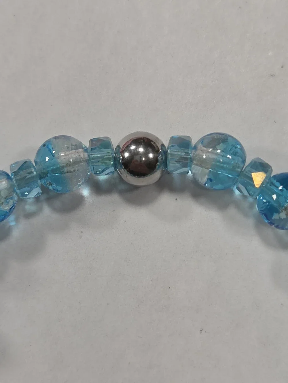 🆕️ NOGU Aquamarine Ice Firefly Glass Snow Globe Bracelet